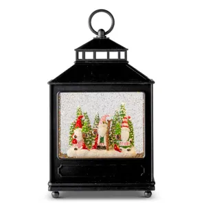 Gnomes in Forest Lighted Water Lantern