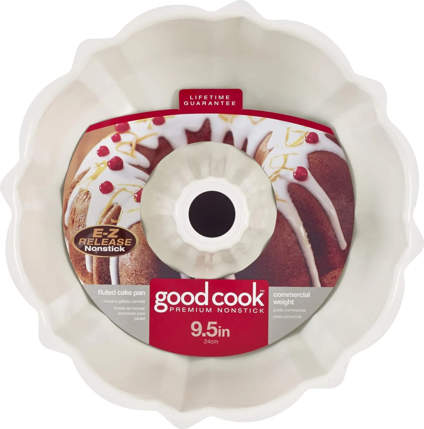 Goodcook Red Nonstick Round Cake Pan 9.5" 1pc