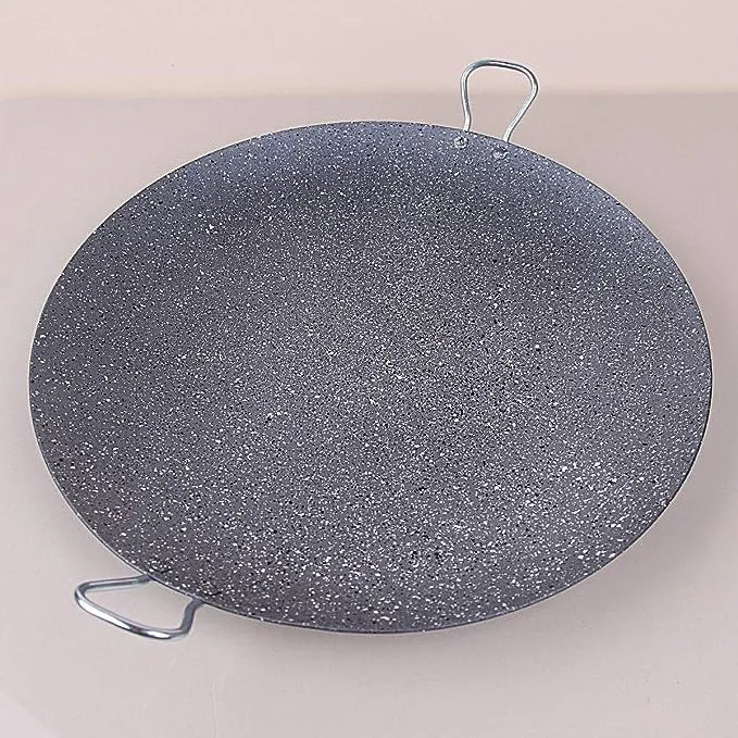 Granite Roasting Pan, Nonstick Barbeque Plate with Handles, 15"