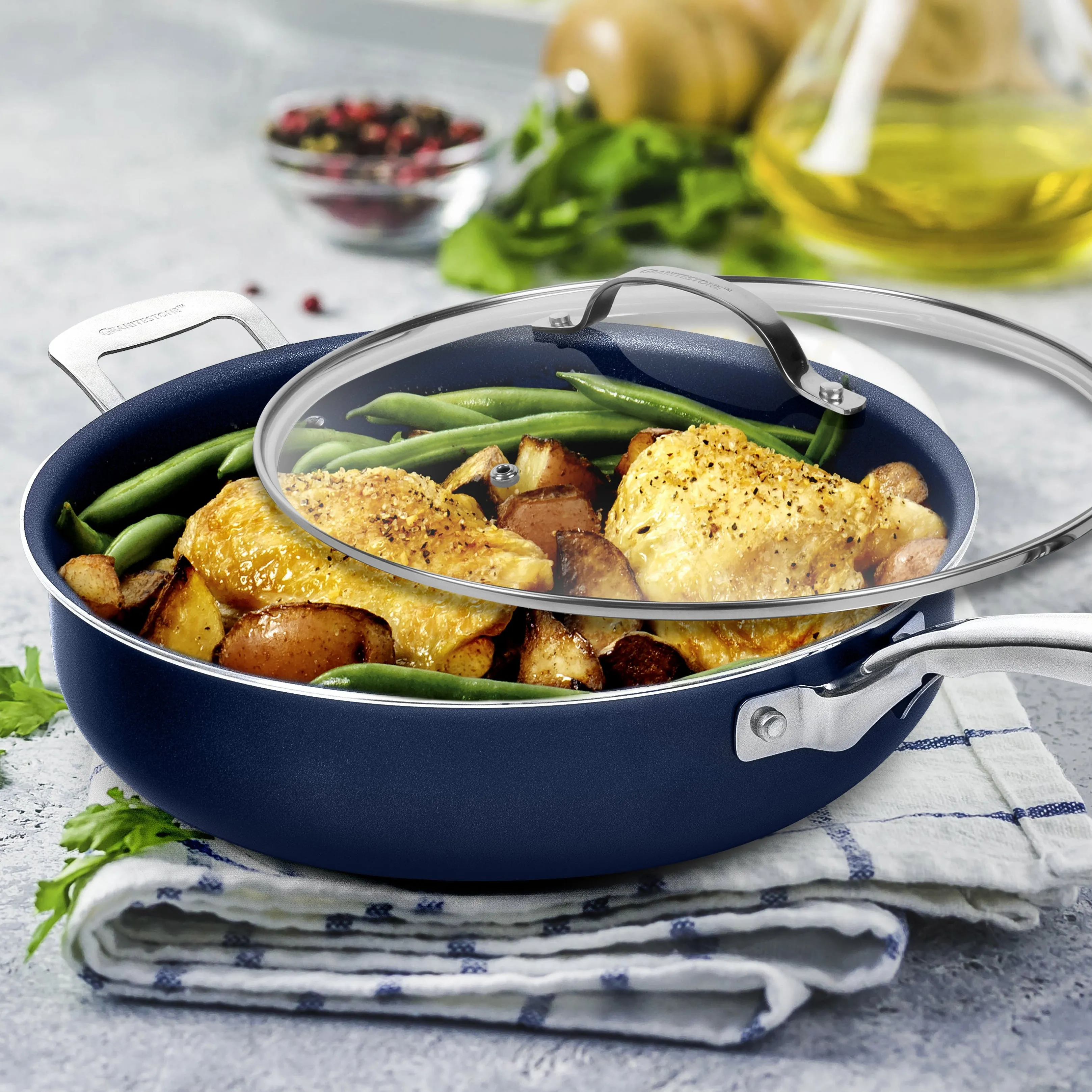 Granitestone All Day Sauté Pan- 5.5 qt