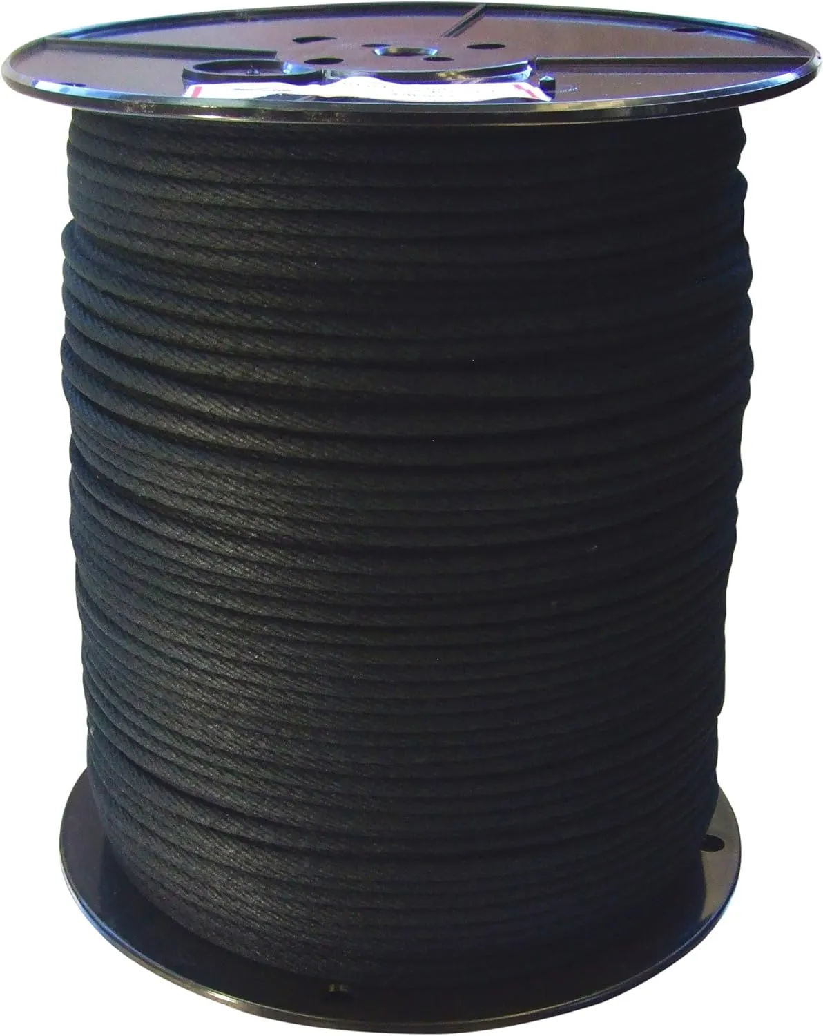 GREAT WHITE ROC360 600' Trick Line/Tie Line, Black, Unglazed, Cotton Cover W/Polyester Core For Added Strength, Theatrical cord, Multipurpose Utility Line, 4 Sash Cord(1/8 inch x 600ft) MADE IN USA