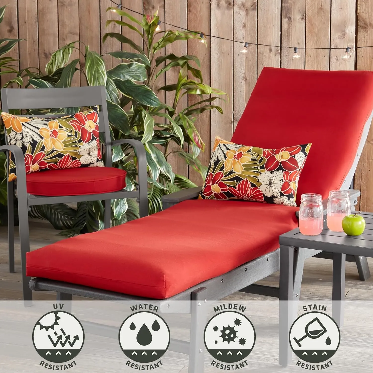 Greendale Home Fashions Outdoor 19x12 inch Rectangle Decorative Throw Pillow, 2-Pack, Aloha 2 Count