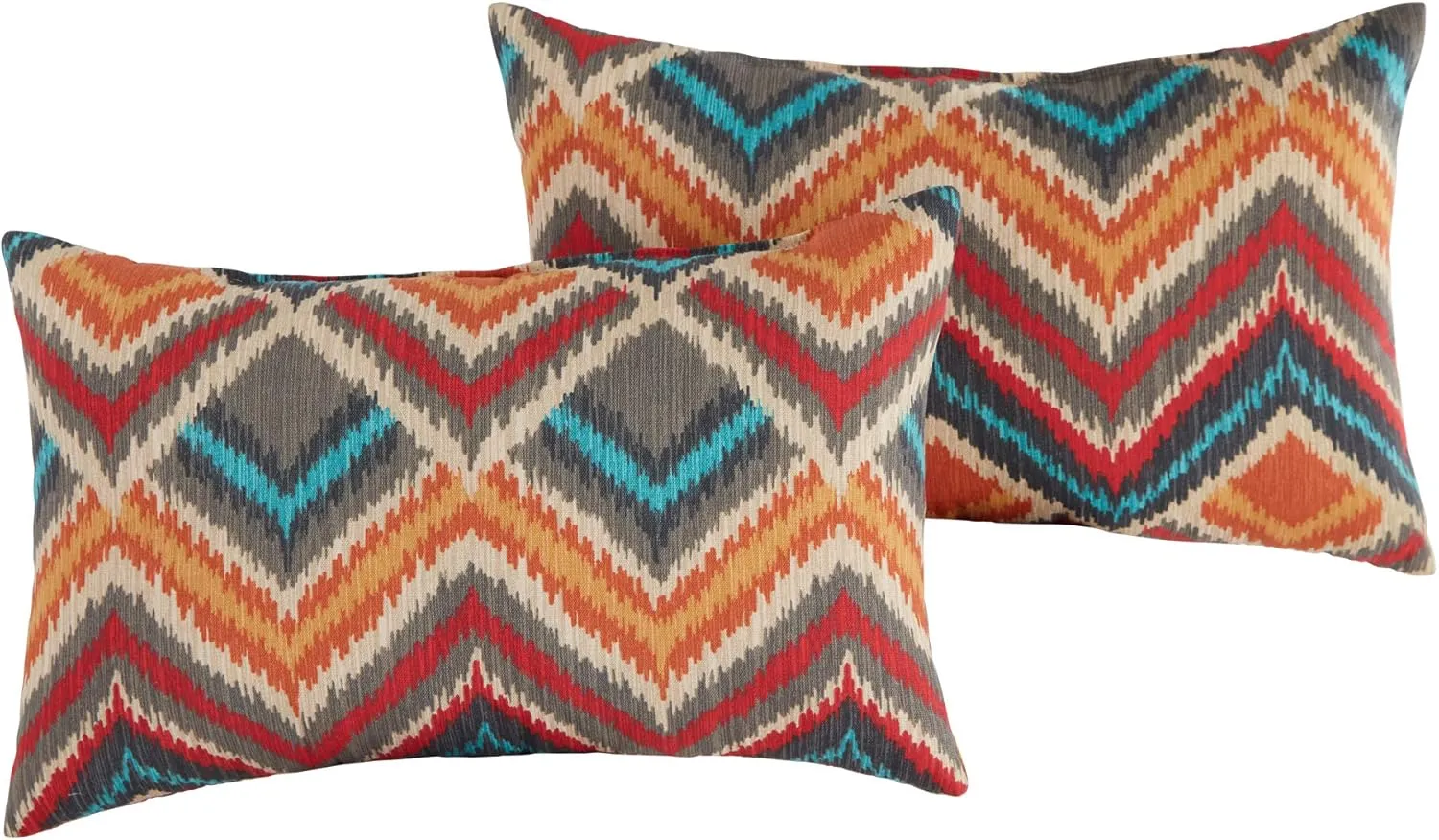 Greendale Home Fashions Outdoor 19x12 inch Rectangle Decorative Throw Pillow, 2-Pack, Aztec 2 Count