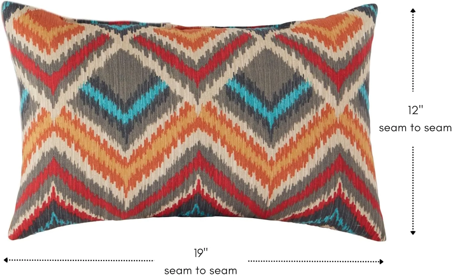 Greendale Home Fashions Outdoor 19x12 inch Rectangle Decorative Throw Pillow, 2-Pack, Aztec 2 Count