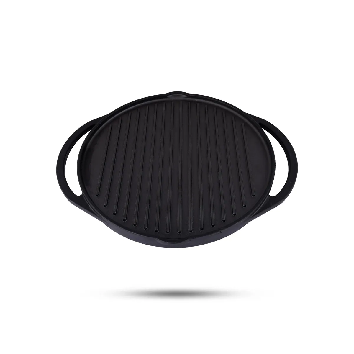 Grill Pan & Griddle Pan - 12 Inches | Casting Iron Cooking Pan/ Cast Iron Cookware for Home/ 4.470 Kgs Approx