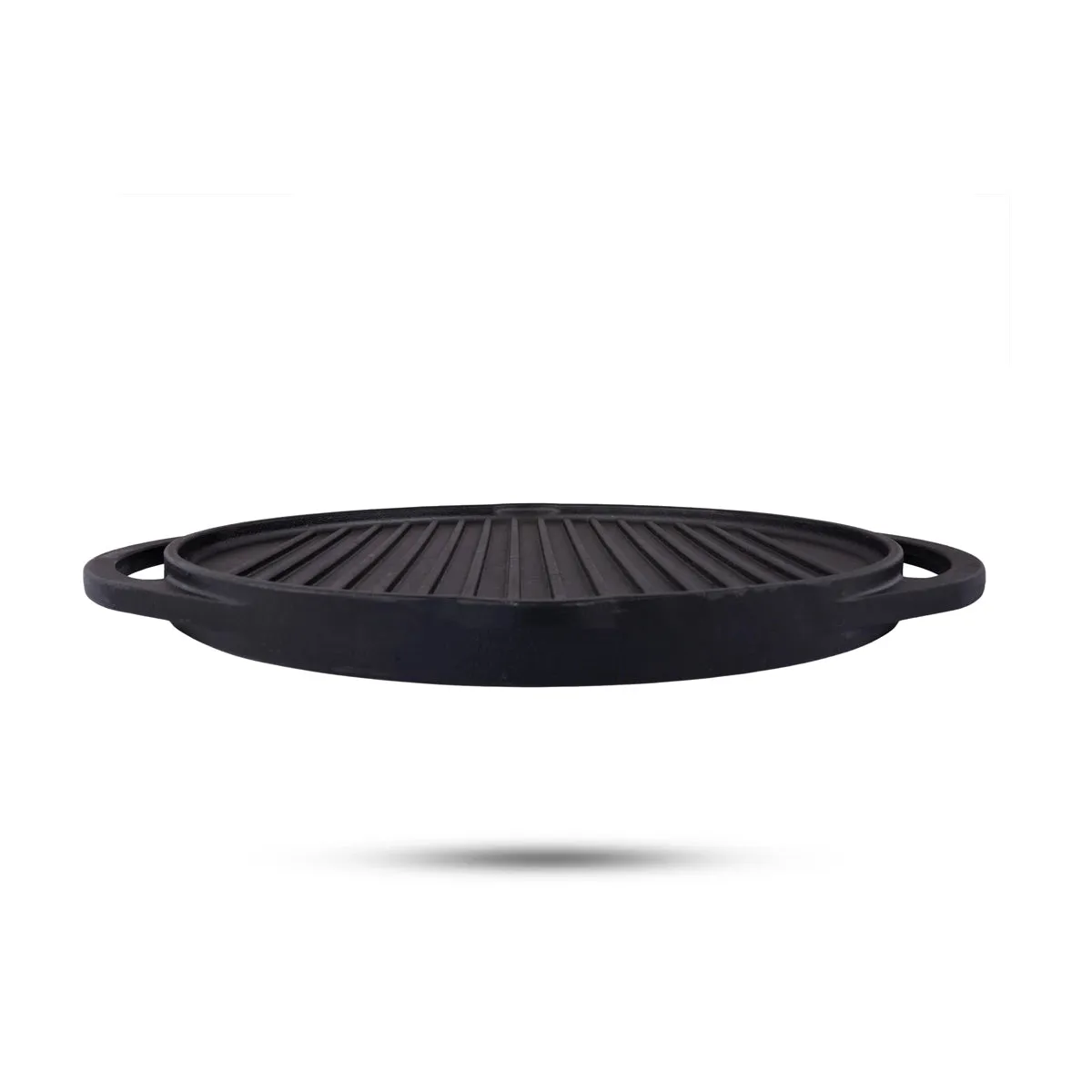 Grill Pan & Griddle Pan - 12 Inches | Casting Iron Cooking Pan/ Cast Iron Cookware for Home/ 4.470 Kgs Approx