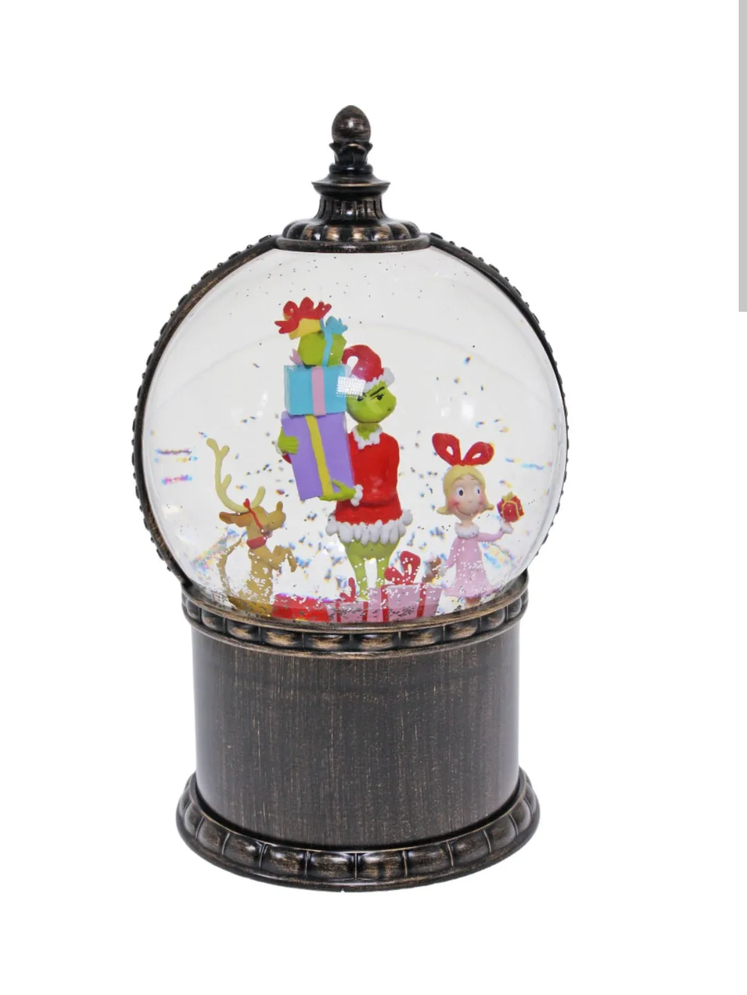 GRINCH SNOW GLOBE LANTERN