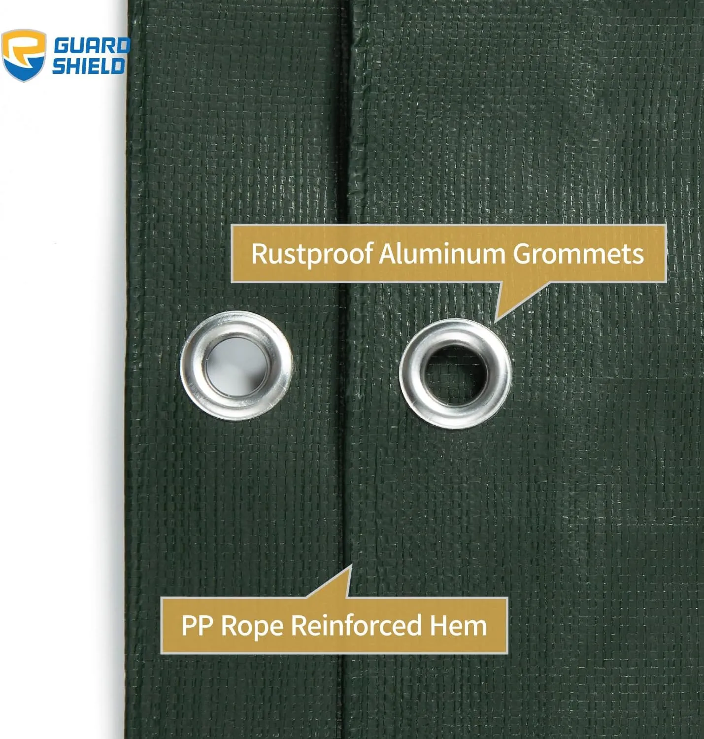 GUARD SHIELD Heavy Duty Matte Green Tarp Waterproof 20x30 Feet Large UV Resistant Tarps Cover Outdoor 11mil