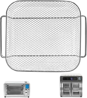 GWY Air Fryer Basket for Emeril Lagasse Everyday 360 26 QT Extra Large Air Fryer, 12.5''×10.2'' Steel Air Fryer Accessories Replacement Parts Wire Rack