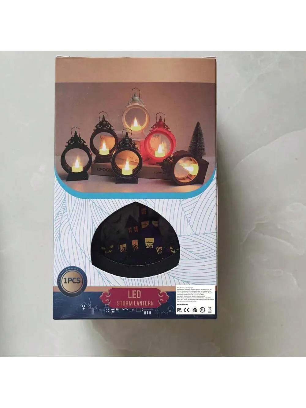 Halloween Pumpkin  Castle LED Lantern Portable Button Battery Operated Horror Atmosphere Decoration For Festival Indoor Use