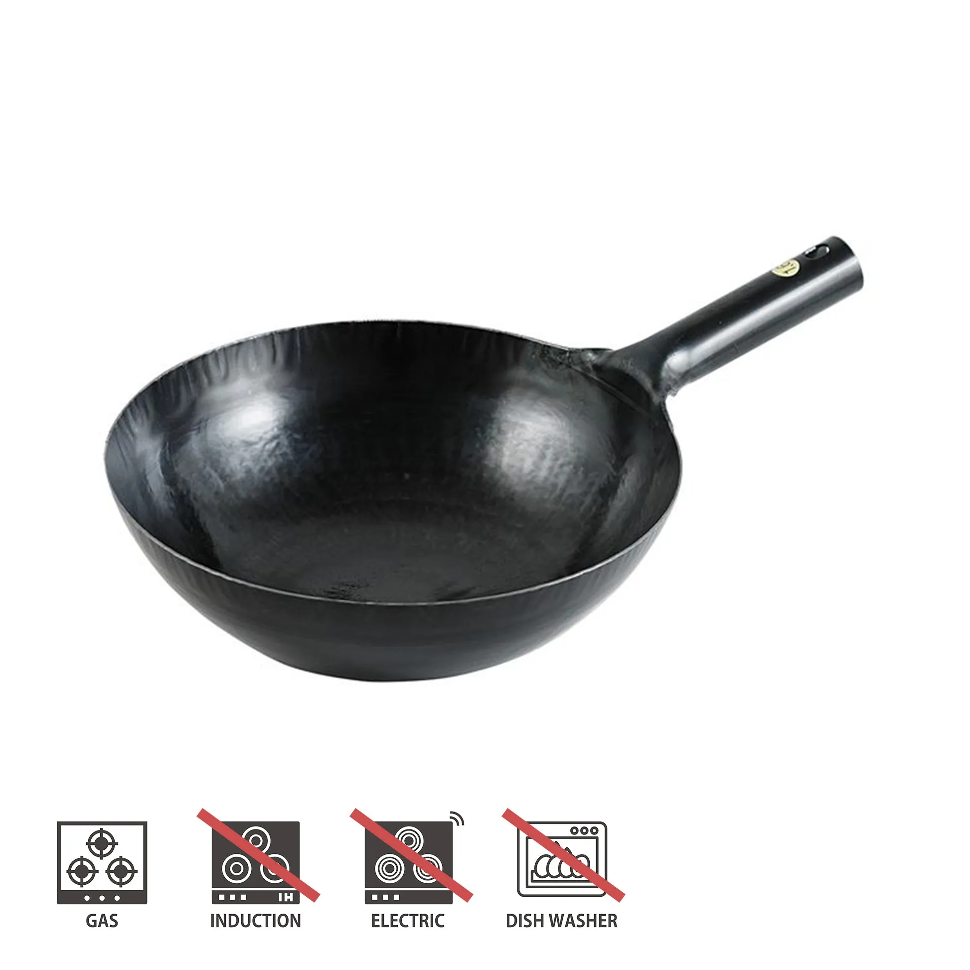 Hammered Single Handle Wok 1.6mm / 30cm