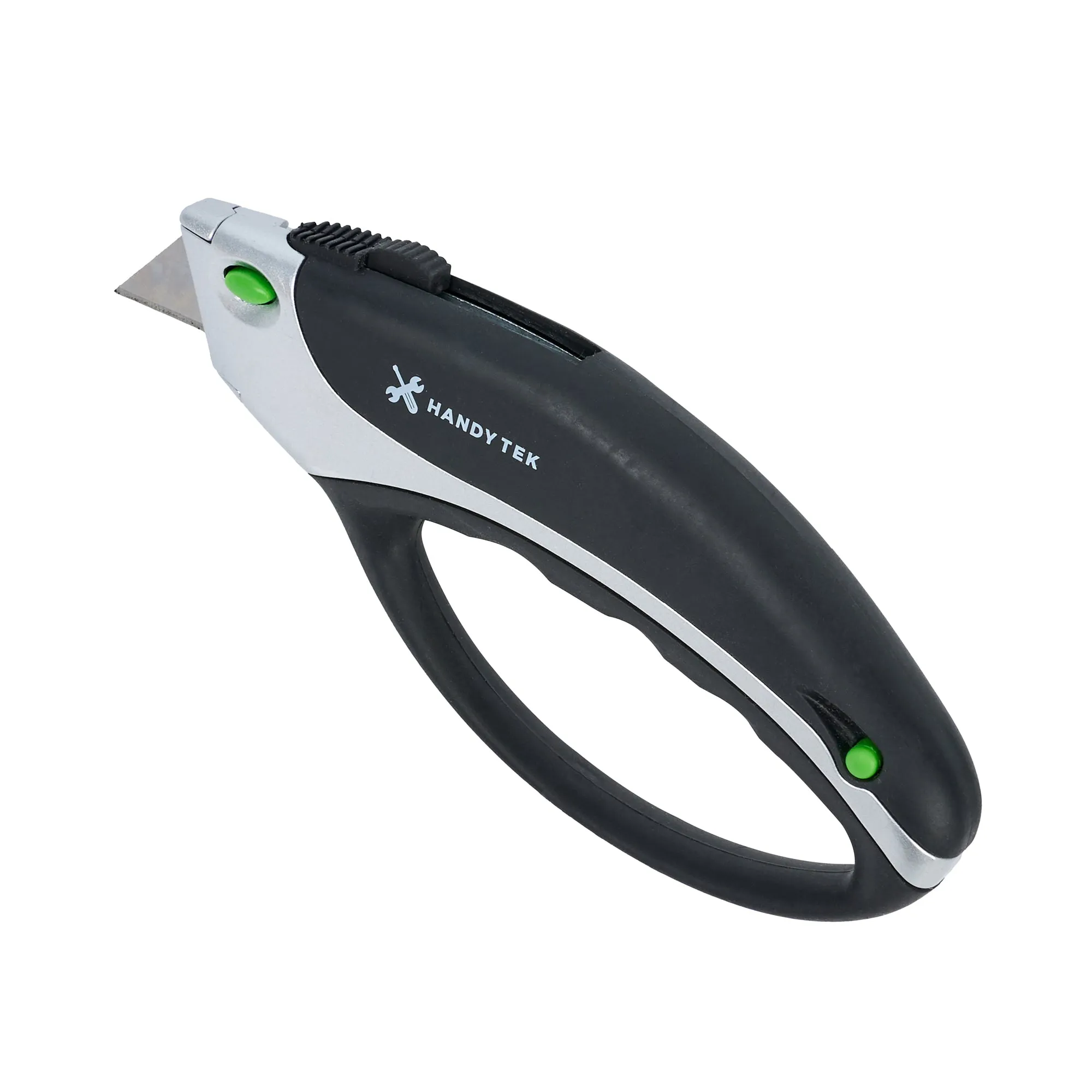 Handy Tek Black Safety Utility Knife - Quick Change, Heavy Duty - 6 3/4" - 1 count box