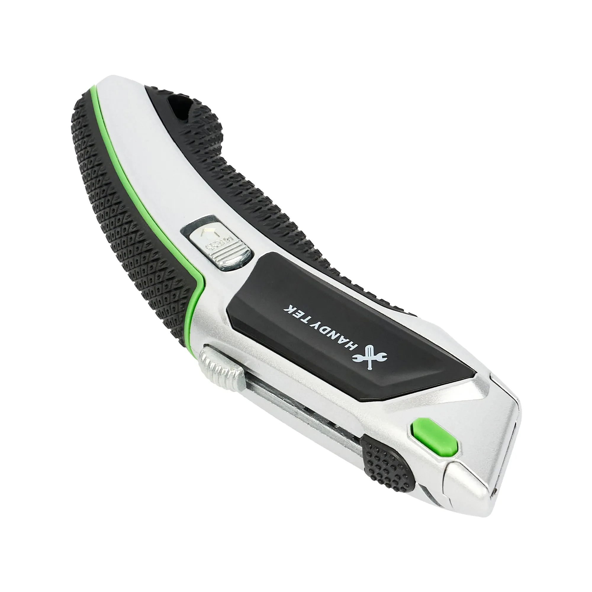 Handy Tek Silver Auto-Loading Utility Knife - Quick Change, Heavy Duty - 7" - 6 count box