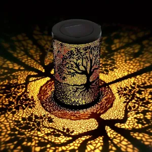Hanging Solar Lantern – Waterproof Vintage LED Decorative Light for Outdoor Spaces