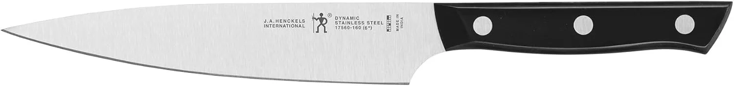 HENCKELS Dynamic Razor-Sharp 6-inch Utility Knife, Tomato Knife, German Engineered Informed by 100  Years of Mastery, Black/Stainless Steel