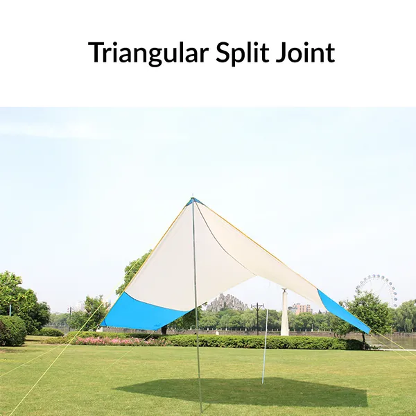 Hewolf 4-8P Outdoor Camping Tarp - Blue