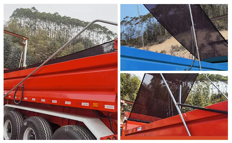 HOMBYS Black 7x16 ft Dump Trailer Truck Mesh Tarp with Grommets,Heavy Duty Mesh Tarp, Opening Shade Trailer Tarp for Truck Bed Cover