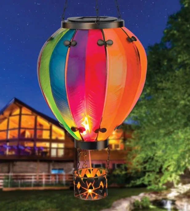 Hot Air Balloon Solar Lantern LG- Rainbow