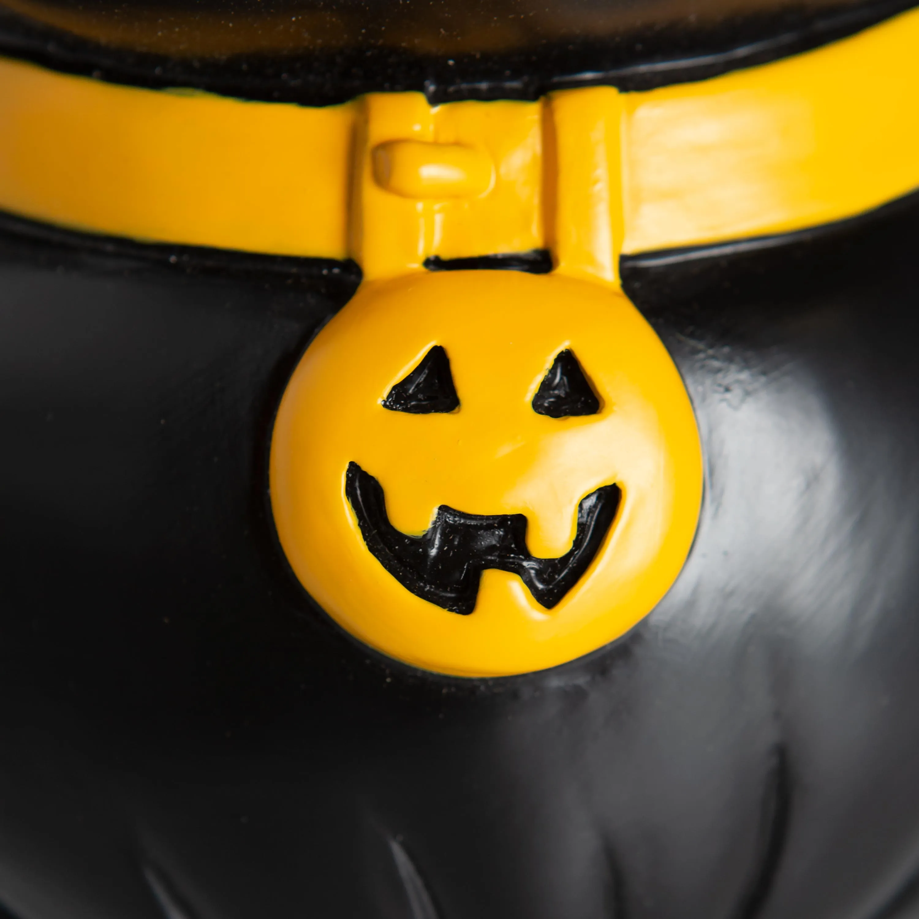 Indoor/Outdoor Lighted Black Cat Shorty Halloween Statue