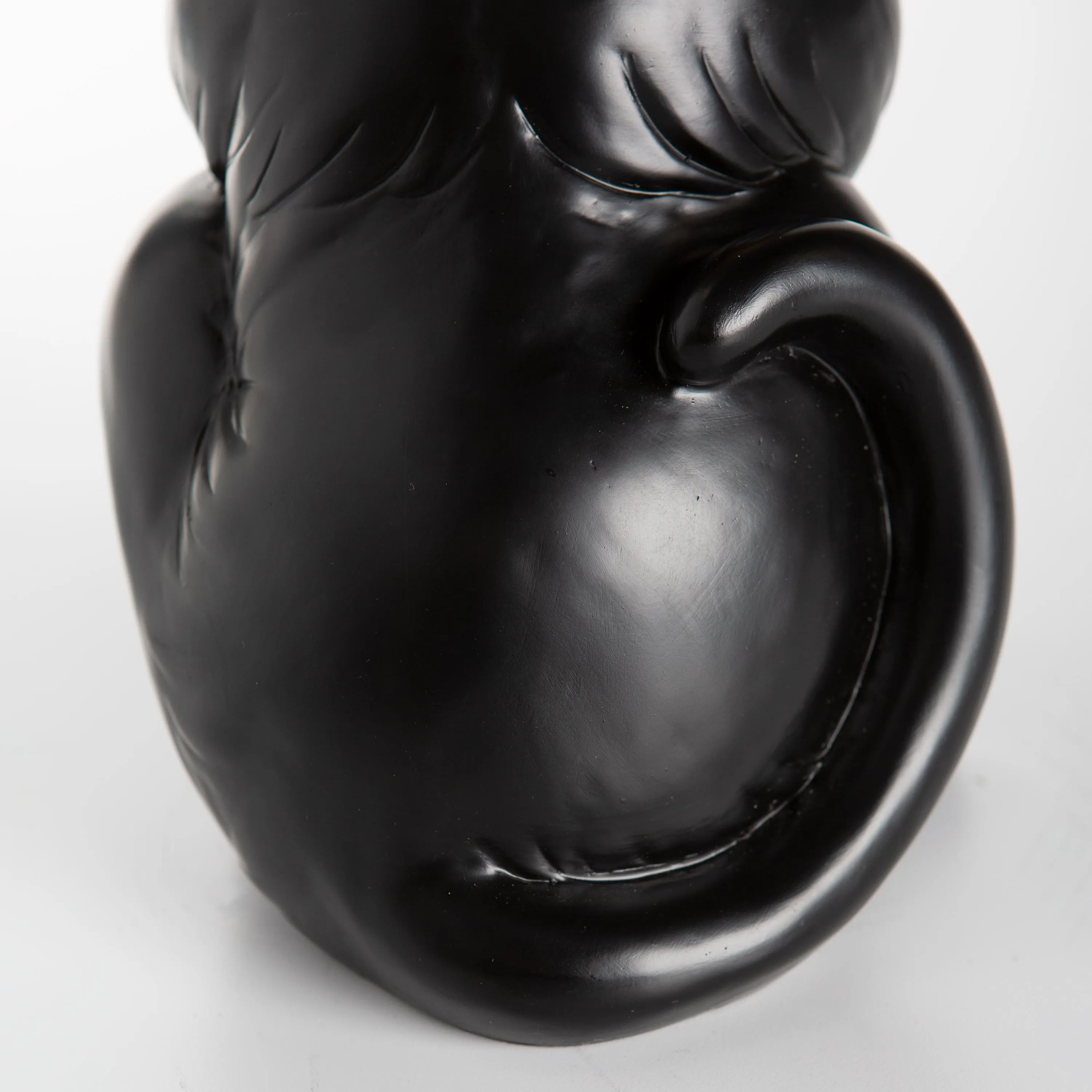 Indoor/Outdoor Lighted Black Cat Shorty Halloween Statue