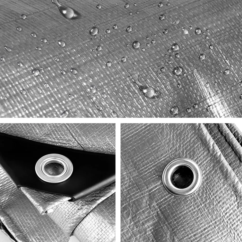 Instahut Tarp Tarpaulin 9x12m Canvas Camping Heavy Duty Sun Cover-NT_Rural