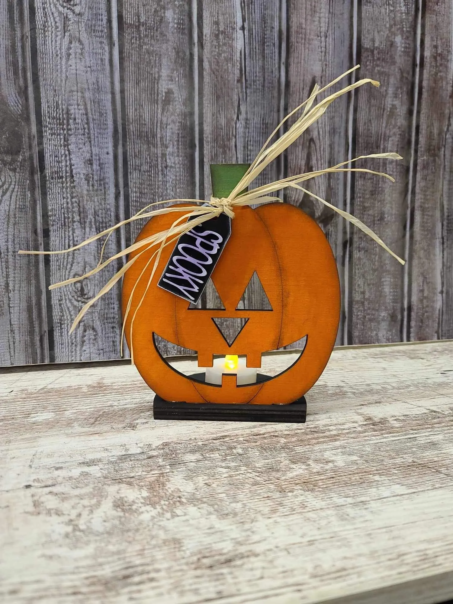 Jack o lantern votive holder diy kit without supplies