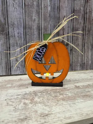 Jack o lantern votive holder diy kit without supplies