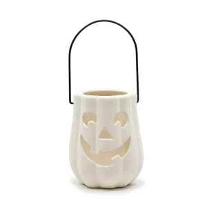 Jack-O-Lantern with Metal Handle