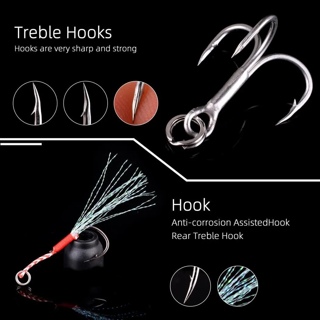 Jigging Lure Lead Fish Metal Jig Fishing Lure Paillette Knife Artificial Hard Bait Laser Body