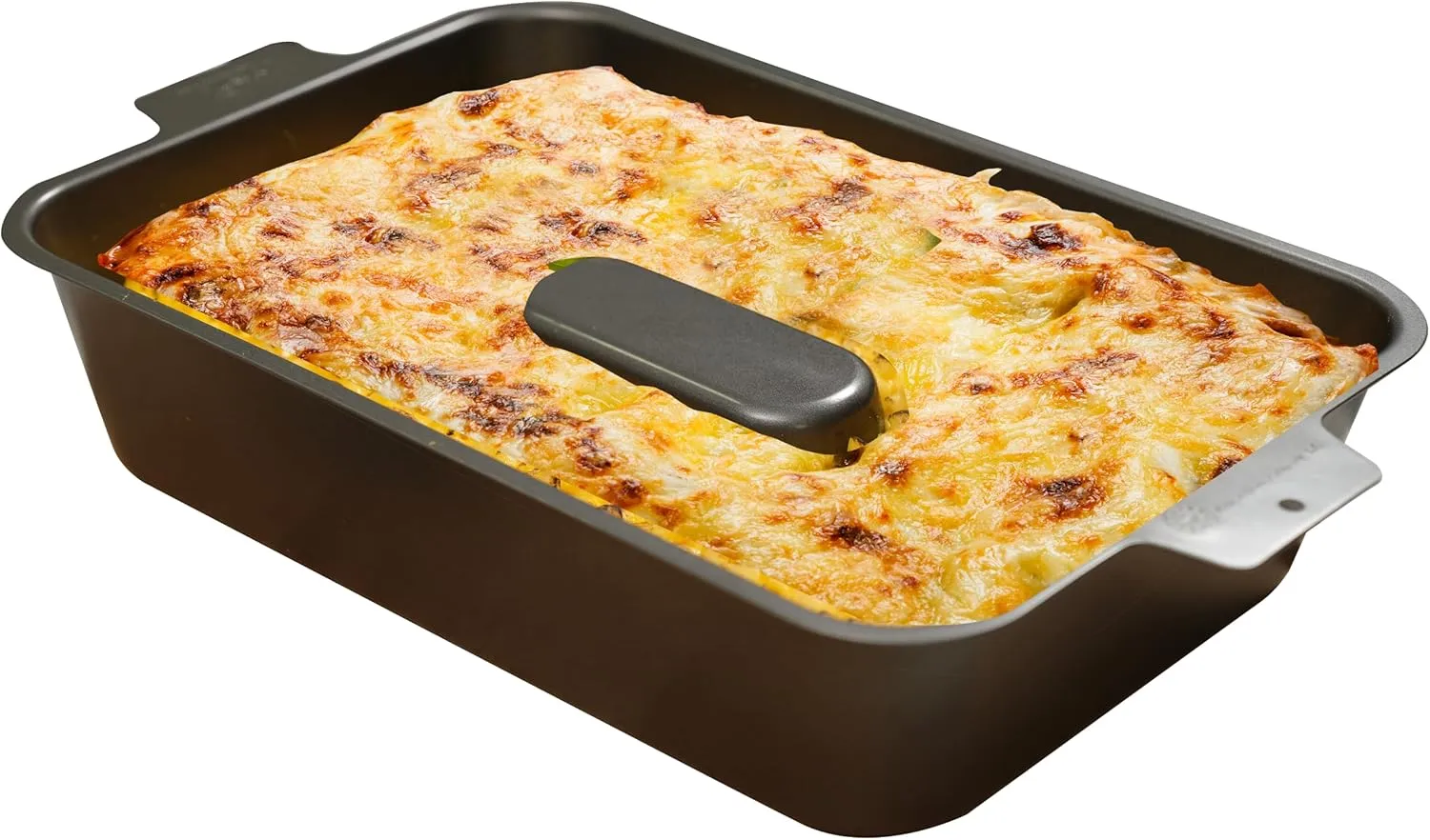 Jokari 9x13 Inch Thermal Ridge Baking Pan with Center Heating Spine to Promote Even Baking for Lasagnas, Cakes, Casseroles and More. No More Soggy Centers or Unevenly Baked Meals or Desserts