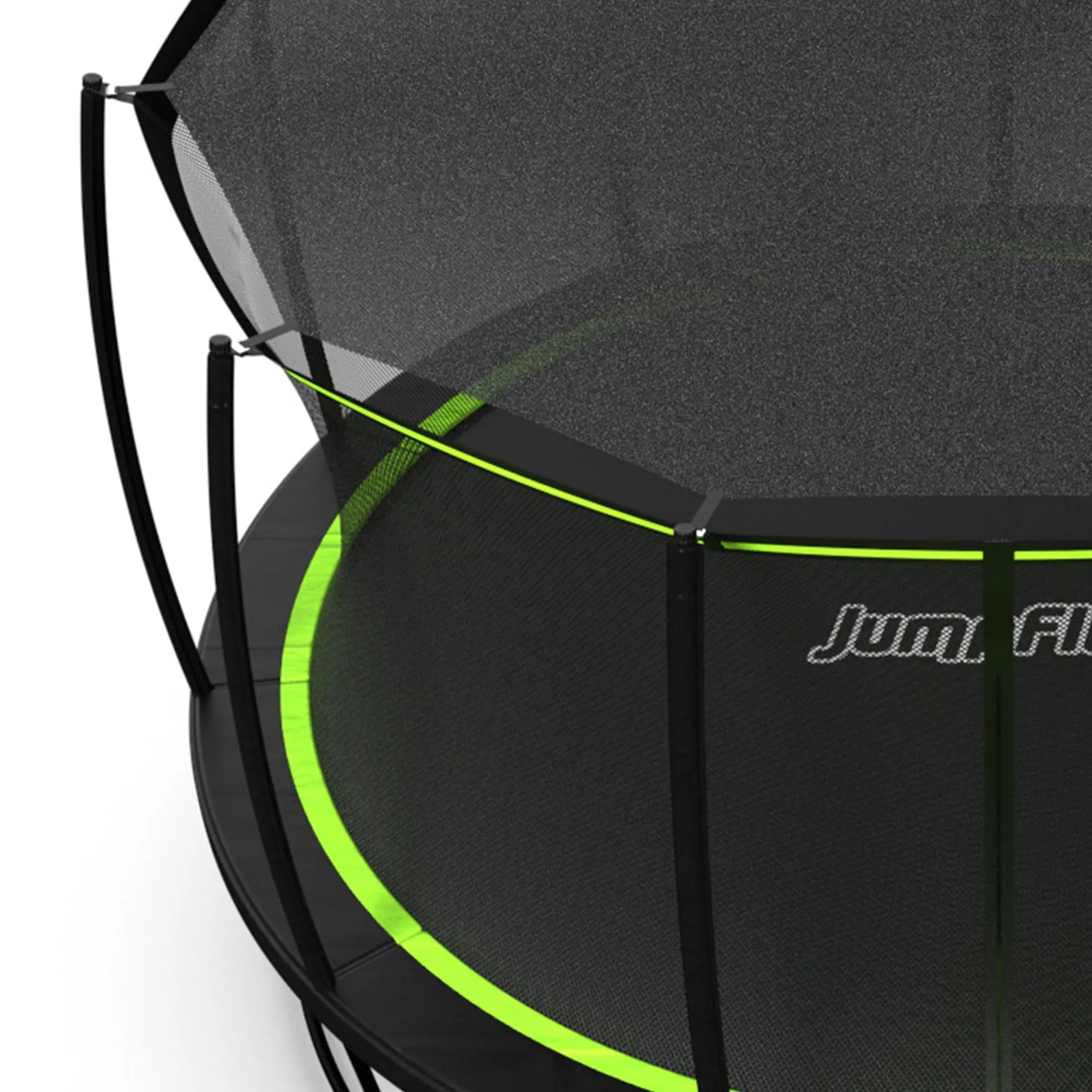 JumpFlex SMARTSHADE Soft Outdoor Trampoline Shade Canopy Cover for Sun Protection, Compatible with Hero 14' Model ONLY, Trampoline NOT Included, Black