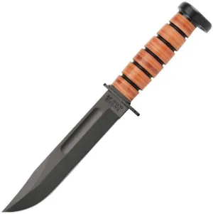 Ka-Bar 1317, Dog's Head Utility Knife W/Sheath, Brown, 12"