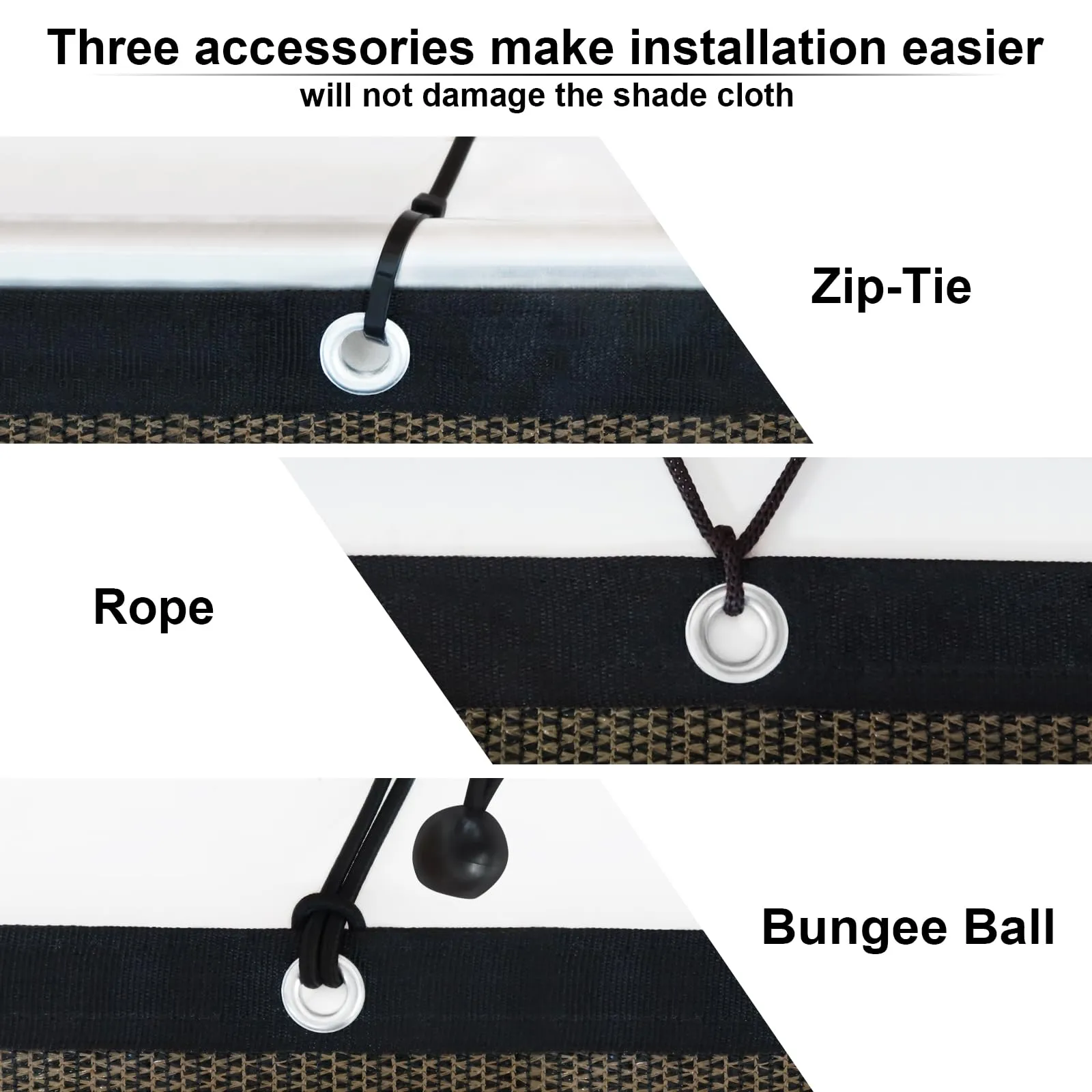 KANAGAWA 90% Sun Shade Cloth 10'X 10' Outdoor Pergola Shade Cover Canopy with Grommets UV Block Privacy Screen for Patio, Backyards, Outdoor, Carport, Garden, Mocha