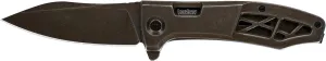 Kershaw Boilermaker Pocketknife; 3.3-inch 8Cr13MoV Stainless Steel Blade, SpeedSafe Assisted Open, Brown PVD Coating with Stonewashed Finish, Frame Lock, Every Day Carry (3475), Black