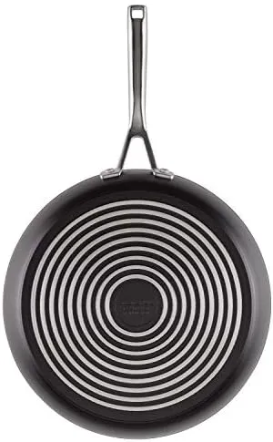 KitchenAid Hard Anodized Induction Nonstick Fry Pan/Skillet with Lid, 12.25 Inch, Matte Black