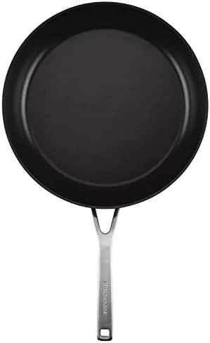 KitchenAid Hard Anodized Induction Nonstick Fry Pan/Skillet with Lid, 12.25 Inch, Matte Black