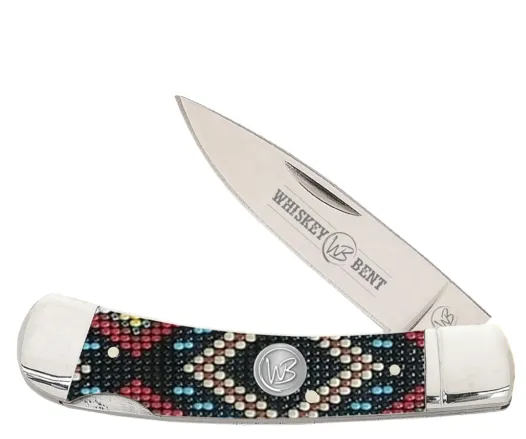 KWB13-04 Whiskey Bent Trapper Pocket Knife Single Locking Blade
