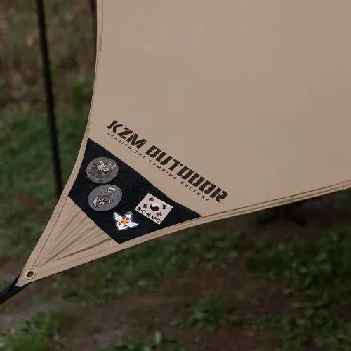 KZM Wild Field Hexa Tarp - Khaki