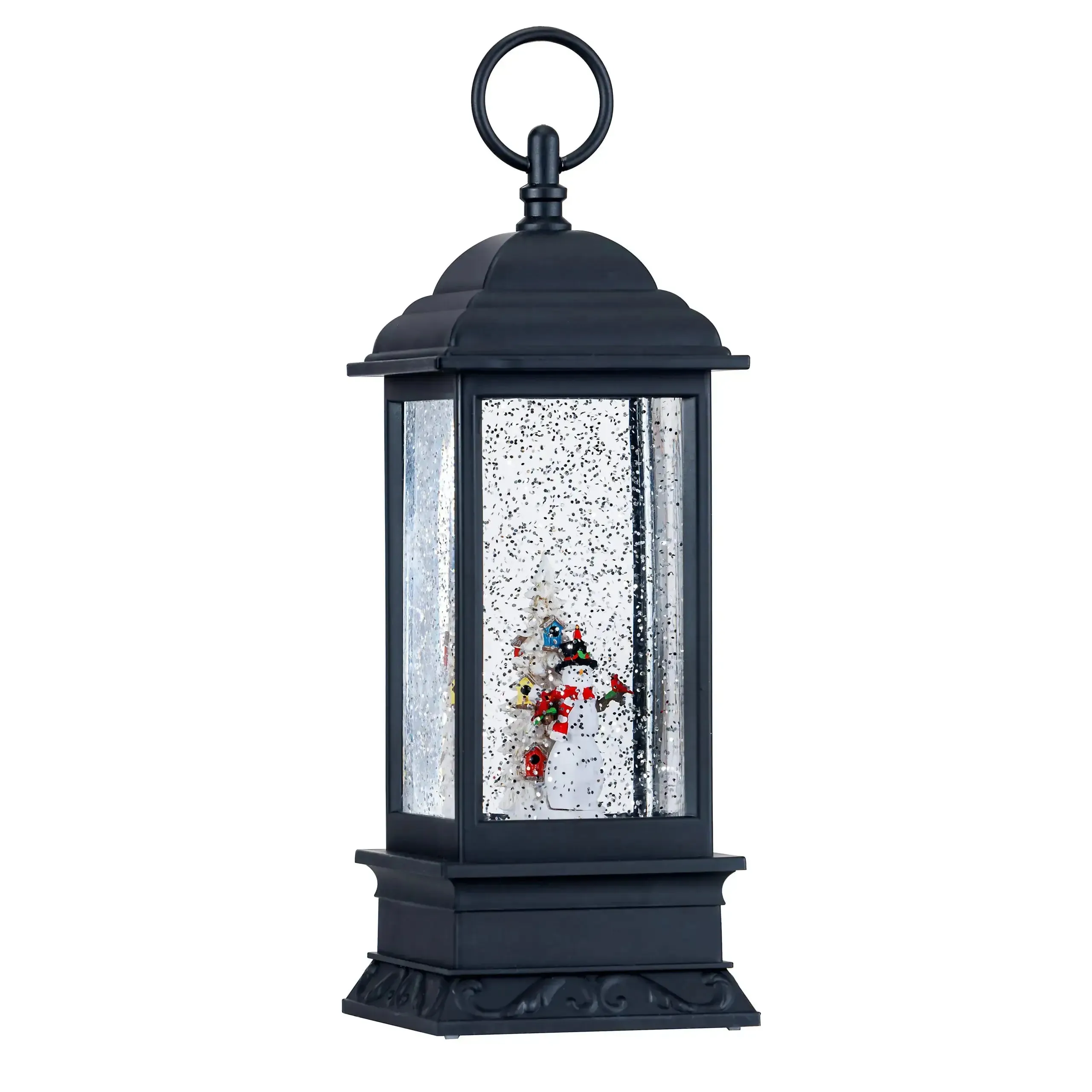 Lantern Plastic Tree 11" LED H Water Expert advice End-of-season sale and Snowman