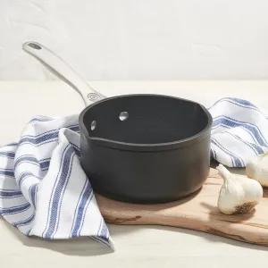 Le Creuset Toughened Nonstick PRO Open Saucepan with Double Pour Spouts, 1.7 qt.