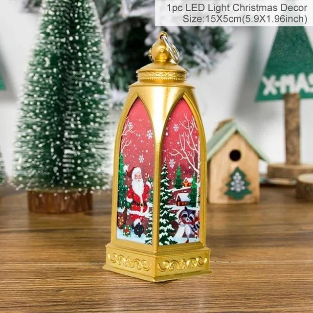 LED Christmas Decoration Lanterns (2 pcs set)