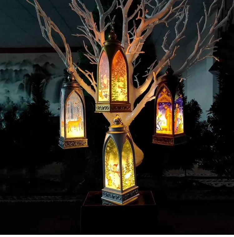 LED Christmas Decoration Lanterns (2 pcs set)