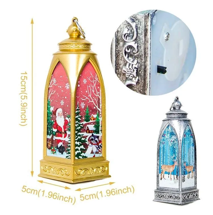 LED Christmas Decoration Lanterns (2 pcs set)