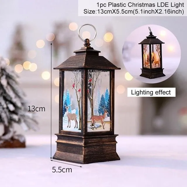 LED Christmas Decoration Lanterns (2 pcs set)