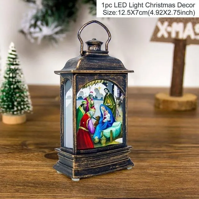 LED Christmas Decoration Lanterns (2 pcs set)