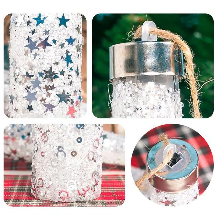 LED Christmas Decoration Lanterns (2 pcs set)