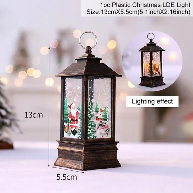 LED Christmas Decoration Lanterns (2 pcs set)