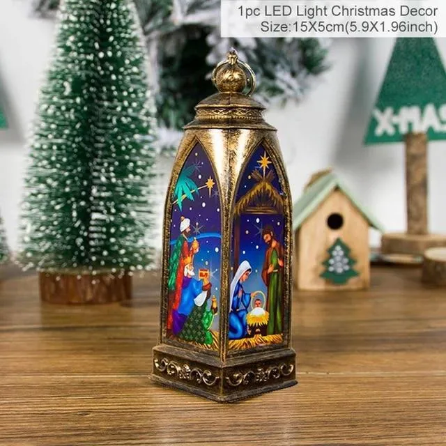 LED Christmas Decoration Lanterns (2 pcs set)