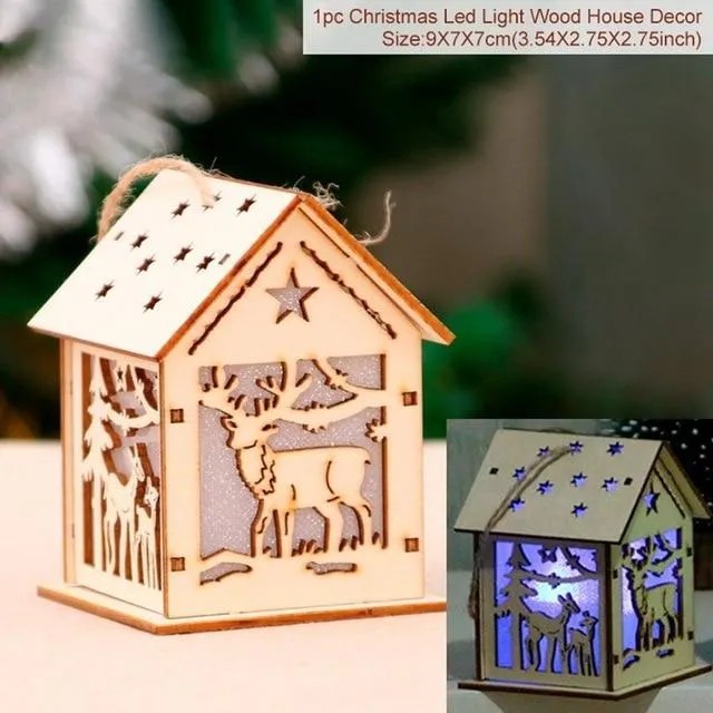 LED Christmas Decoration Lanterns (2 pcs set)