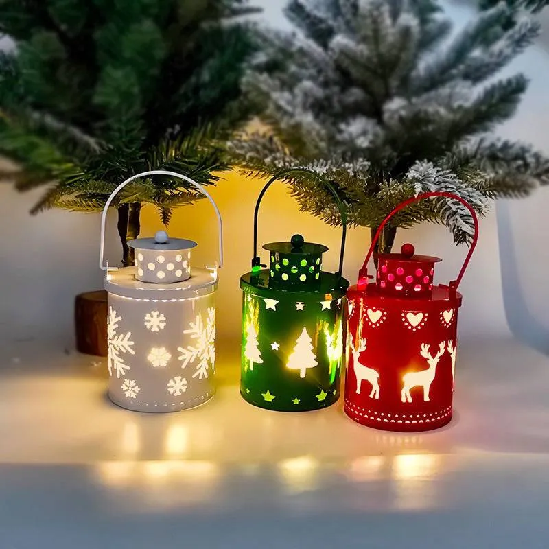 LED Christmas Lantern Set – Nordic Style Decorative Holiday Lights